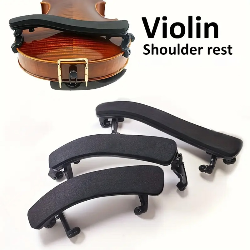 Musical Instrument Cello - 3/4、4/4、1/2、1/4、1/8、1/16サイズ対応 バイオリン肩当て 厚いフォームパッド付き 折りたたみ式 高さ調整可能 プラスチック製
