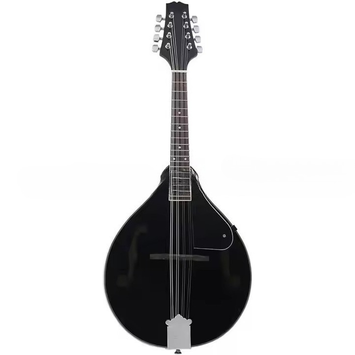 Musical Instrument Mandolin - チベット民族楽器マンドリン プラック楽器 リンデンパネル サンセットカラー ブラックギターセット