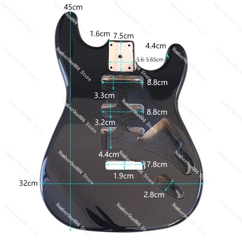 Musical Instrument Diy - DIY改造パーツ エレキギター 楽器部品 ギターボディ用 シングル/ダブルトレモロオプション