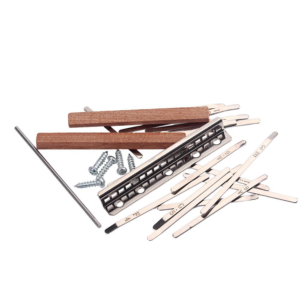 Musical Instrument Diy - カリンバ 17 キー DIY パーツキット親指ピアノスチールキーブリッジフィンガーピアノ楽器作成用音楽アクセサリー