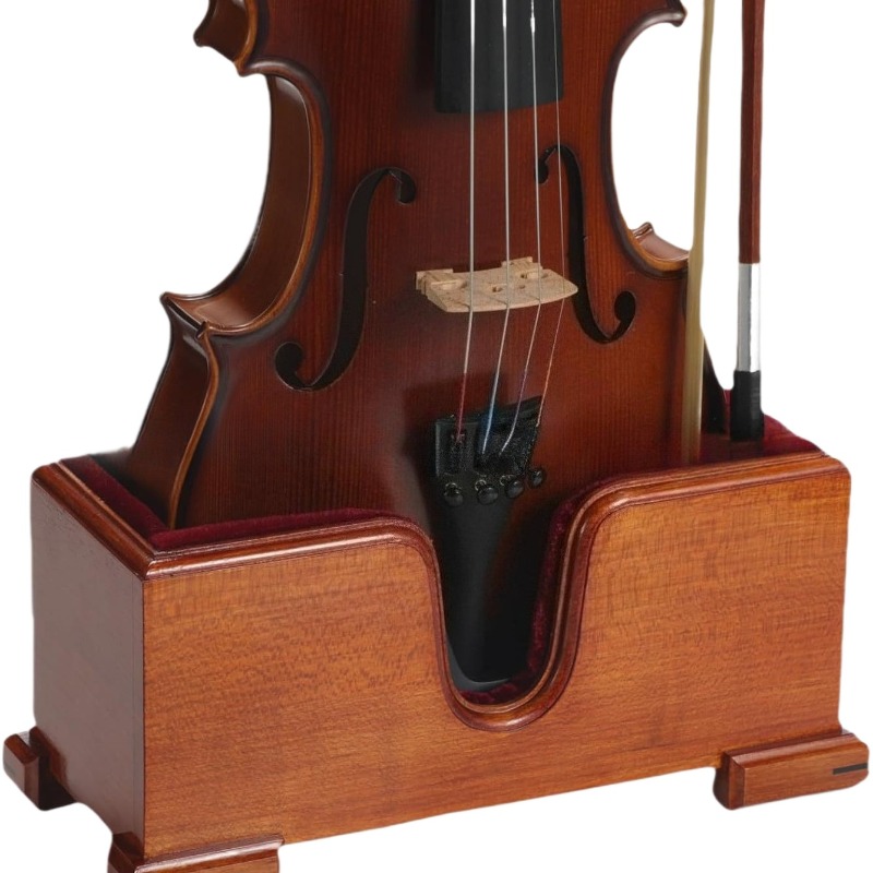 Musical Instrument Cello - 4/4 木製チェロスタンド高品質安定した耐久性のある滑り止めソフトベルベットクッションチェロスタンド楽器アクセサリー