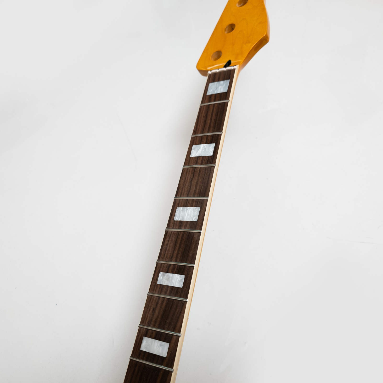 Bass Guitar Fretless - 4弦ベースギターネック イエローメイプル ローズウッド指板 20フレット ステンレススチールフレット ボーンナット