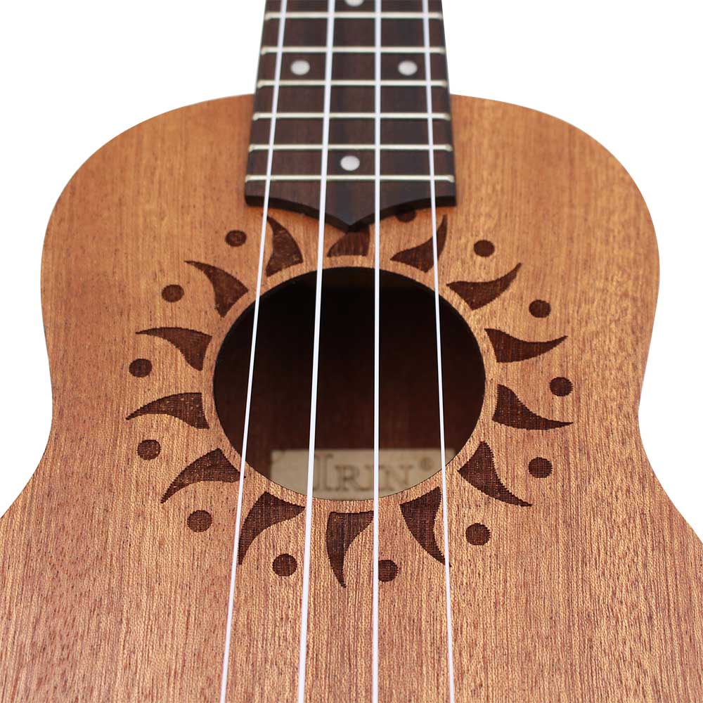 IRIN 21 インチ ウクレレ 4 弦ギター ひまわり ハ - Musical Instrument Hawaiian のレビューと価格