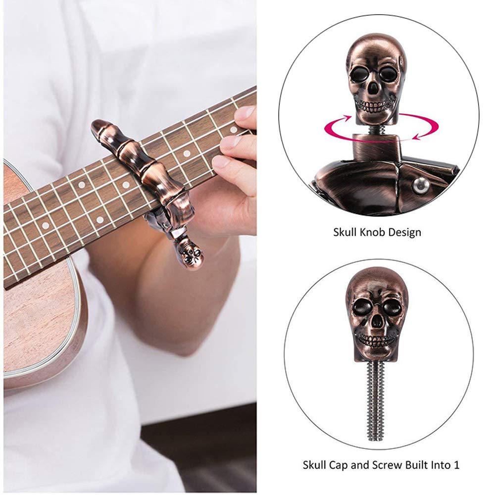 ギターカポ スカルカポ アコースティックギターとエレキギター - Musical Instrument Mandolin のレビューと価格