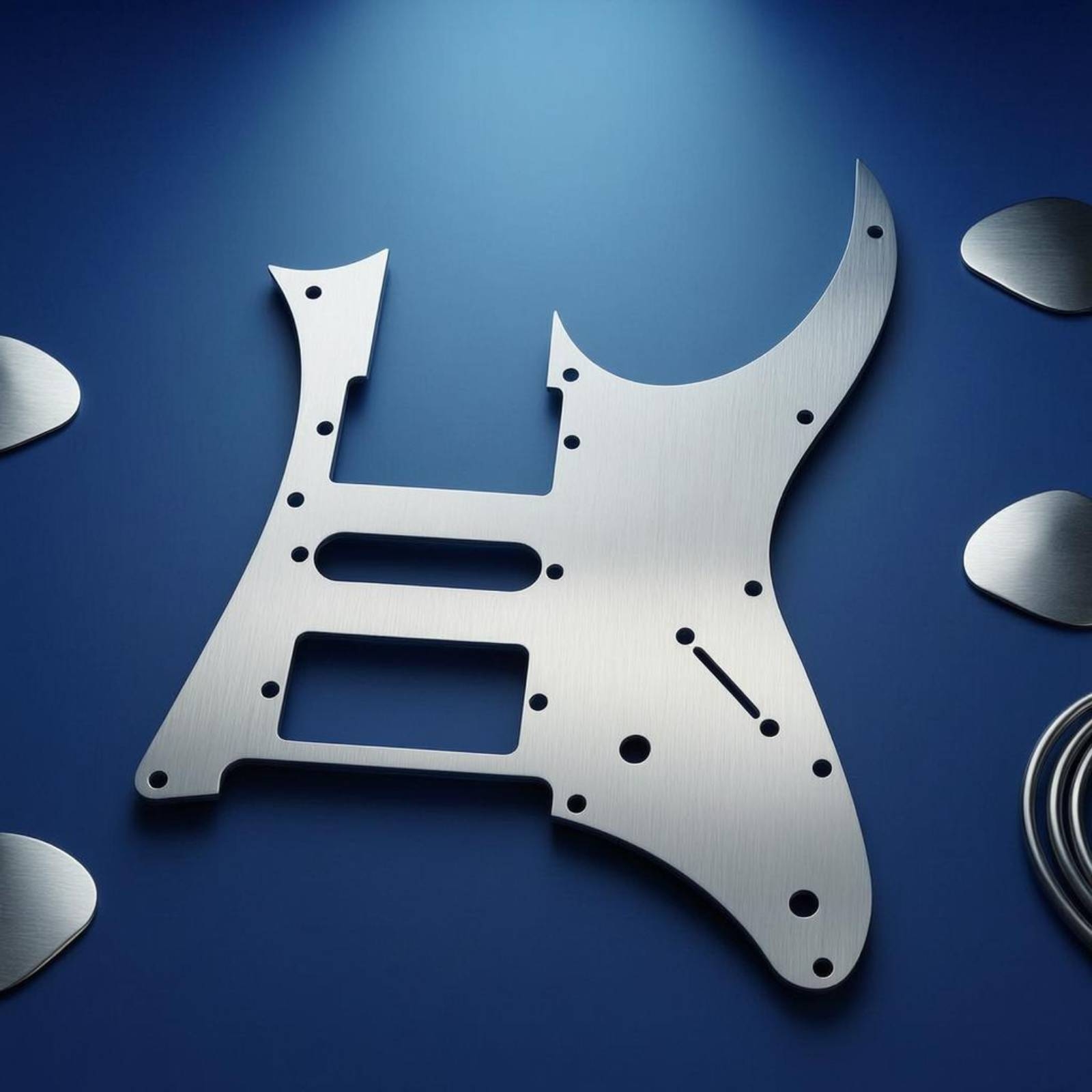 エレキギターピックガードアルミ合金金属ギターピックガード楽器 - Musical Instrument Guitar のレビューと価格