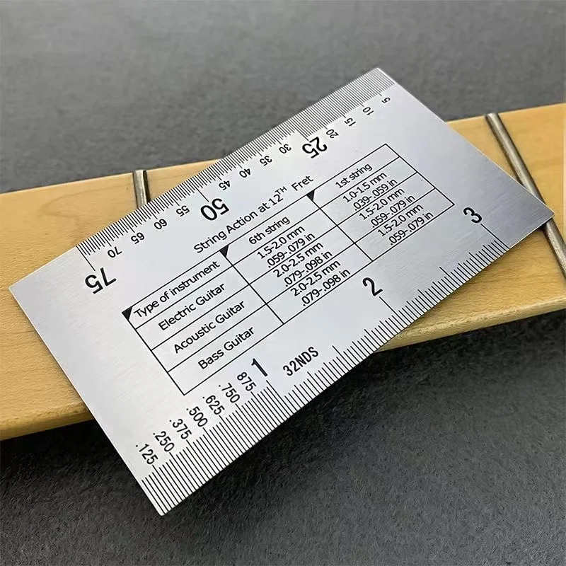 Miwayer-弦アクション定規ゲージ、弦楽器製作者のための - Musical Instrument Mandolin のレビューと価格