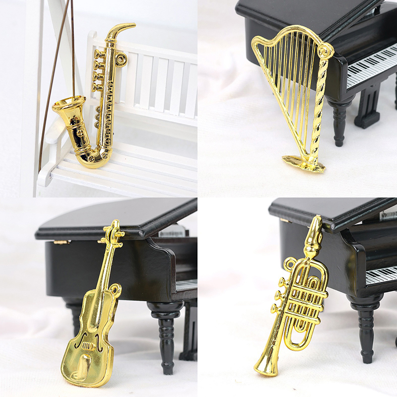 5/10/20 個アソートスタイルゴールドカラーミニ楽器チェ - Musical Instrument Cello のレビューと価格