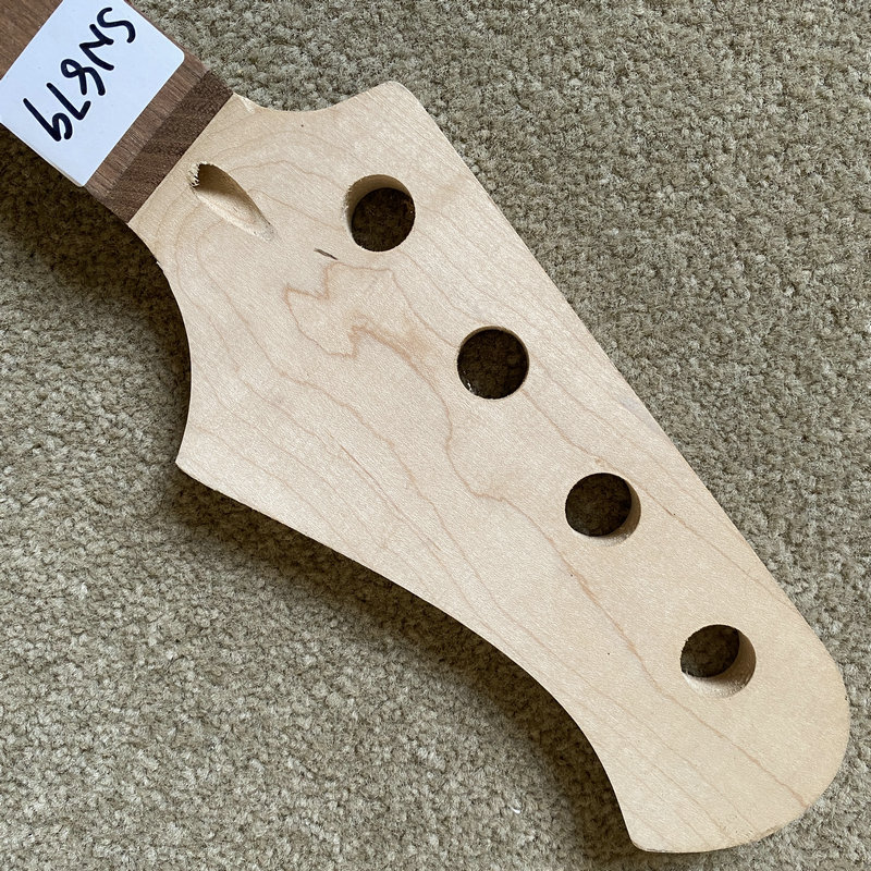 SN879 未完成ベースギターネック 4 弦フレットなし メ - Bass Guitar Fretless のレビューと価格