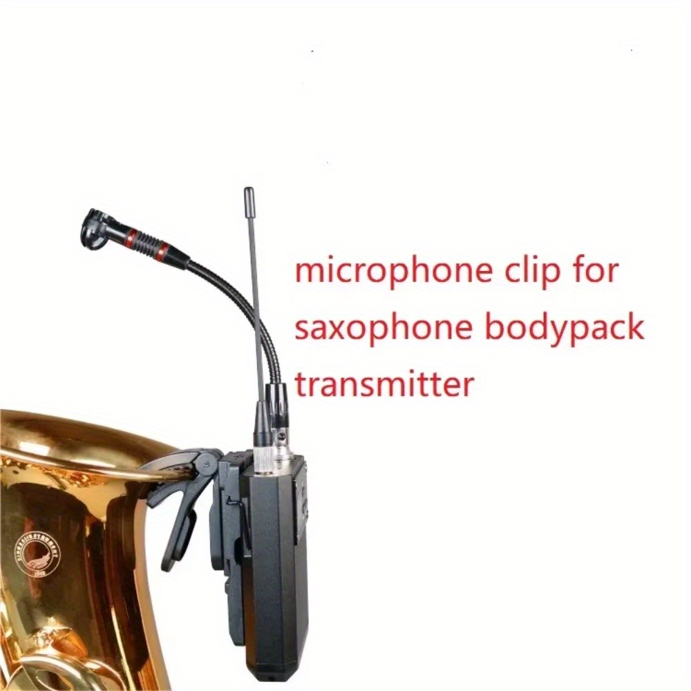 サックス用マイククリップ、ワイヤレスボディパック送信機、トラ - Musical Instrument Horn のレビューと価格