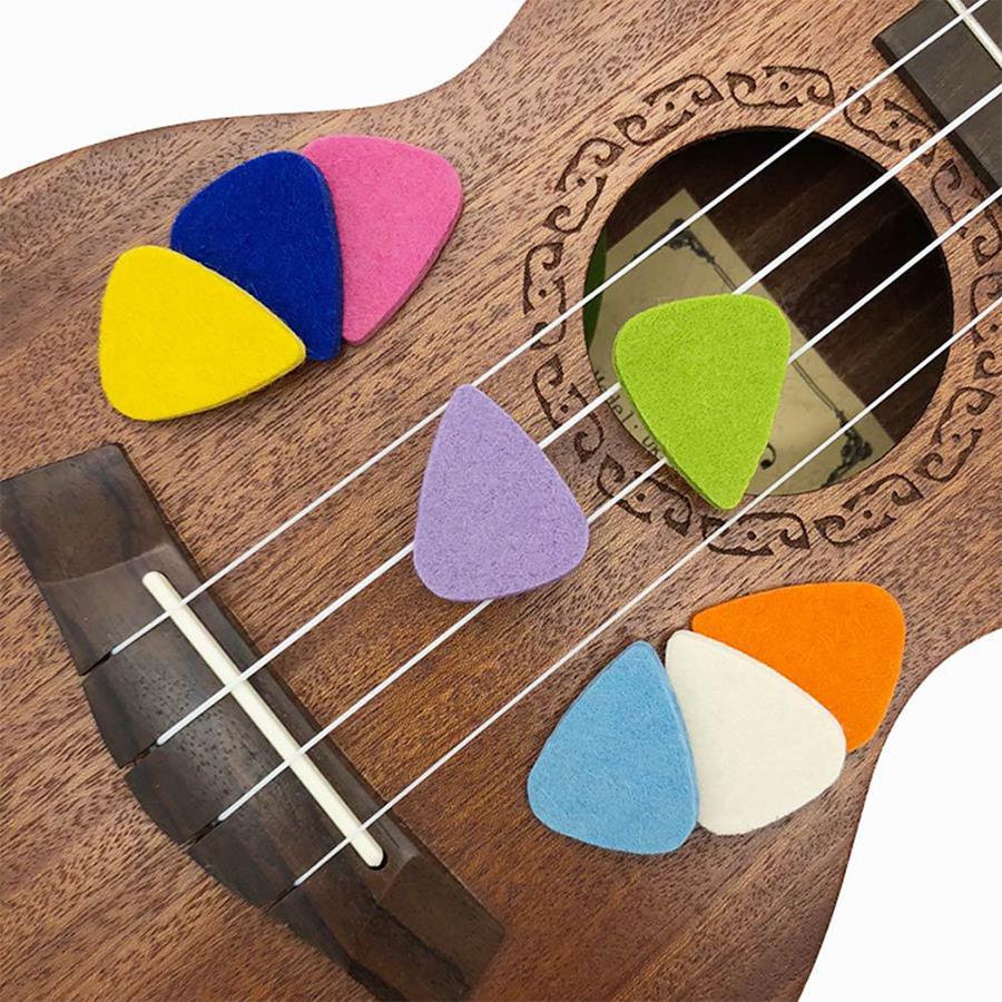 10/20個入りフェルトギターピック、ウクレレ、アコースティ - Musical Instrument Mandolin のレビューと価格