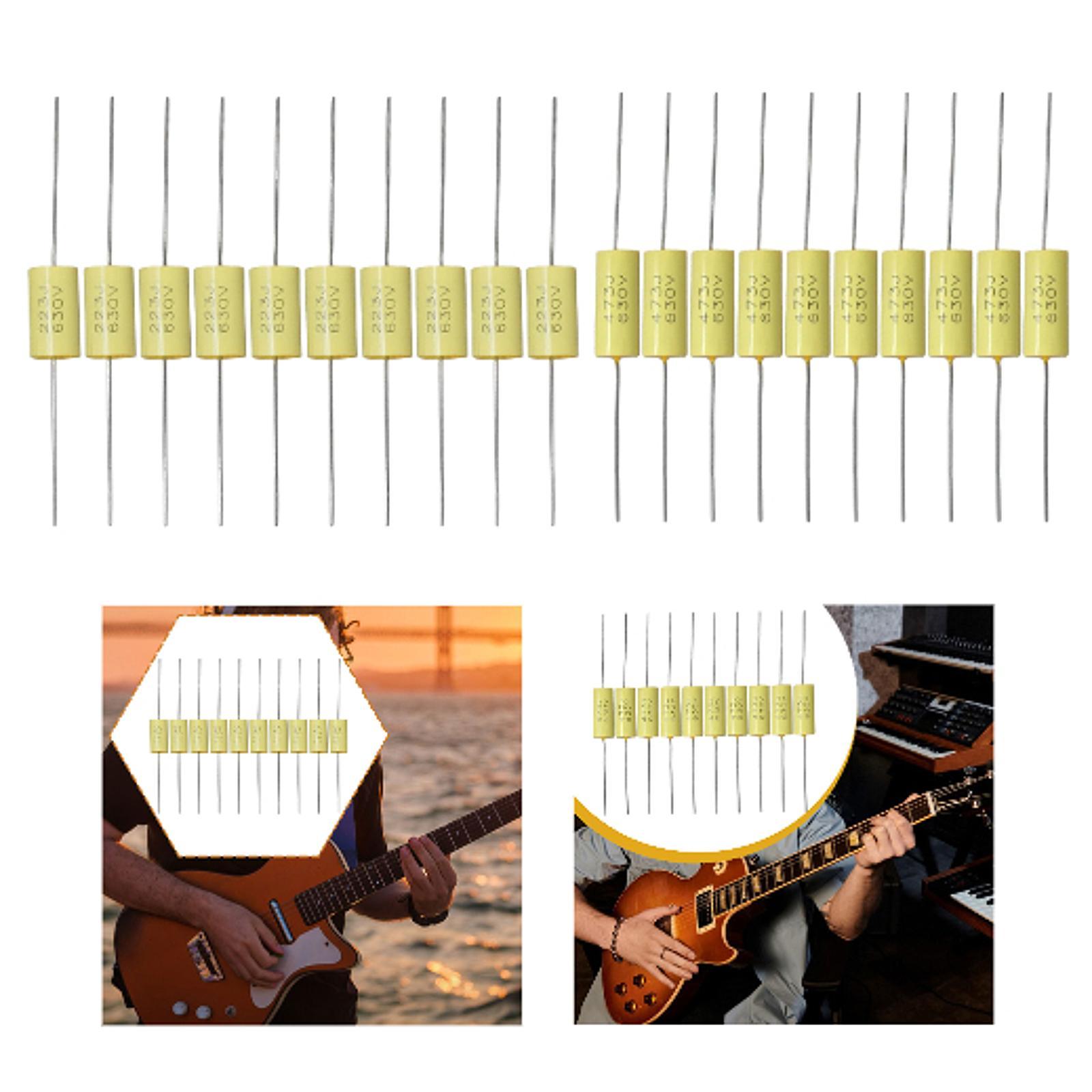 楽器ギターコンデンサー黄色の色合いを強化するエレキギターベー - Musical Instrument Diy のレビューと価格