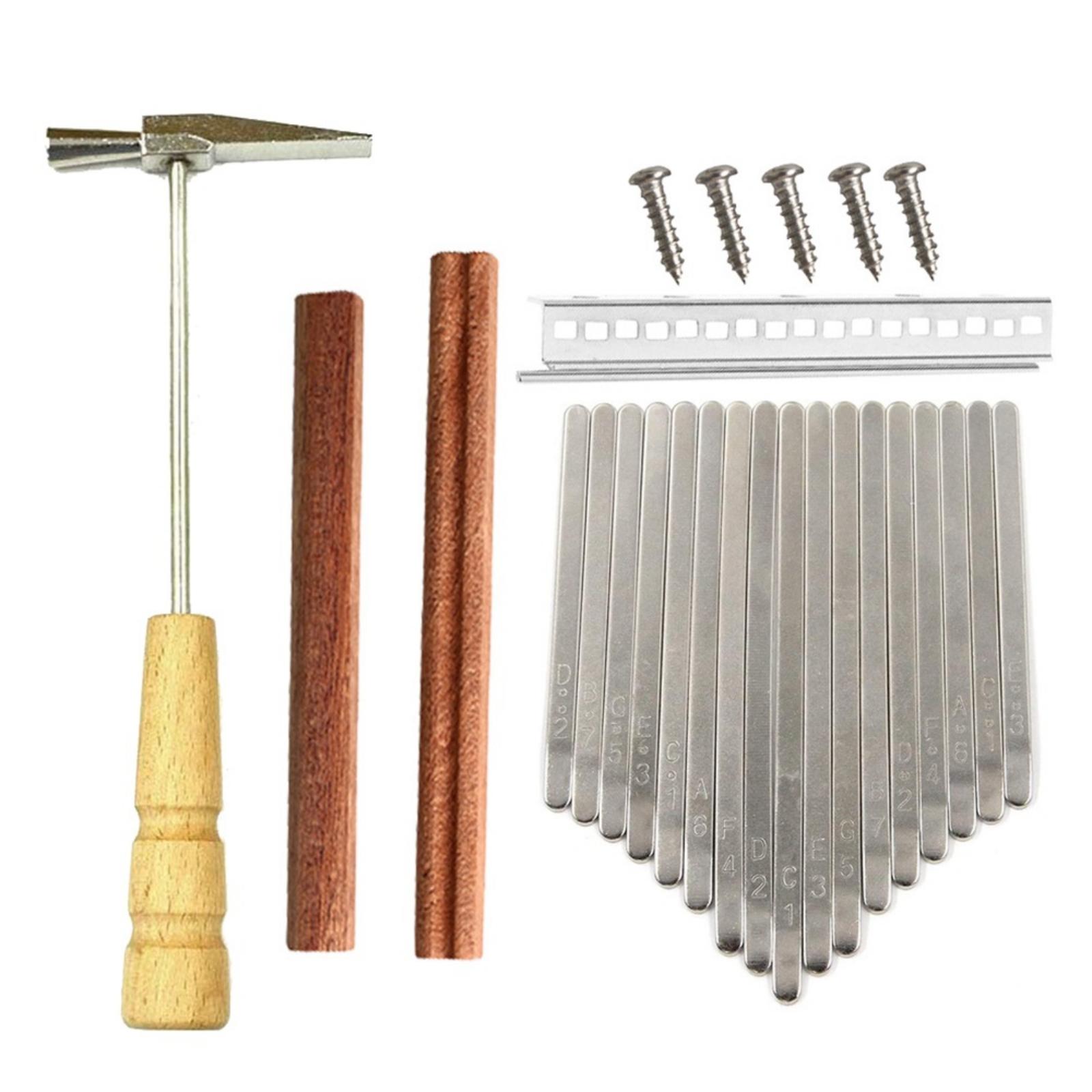DIYカリンバ親指ピアノ 17キー シルバーメタル チューニ - Musical Instrument Diy のレビューと価格