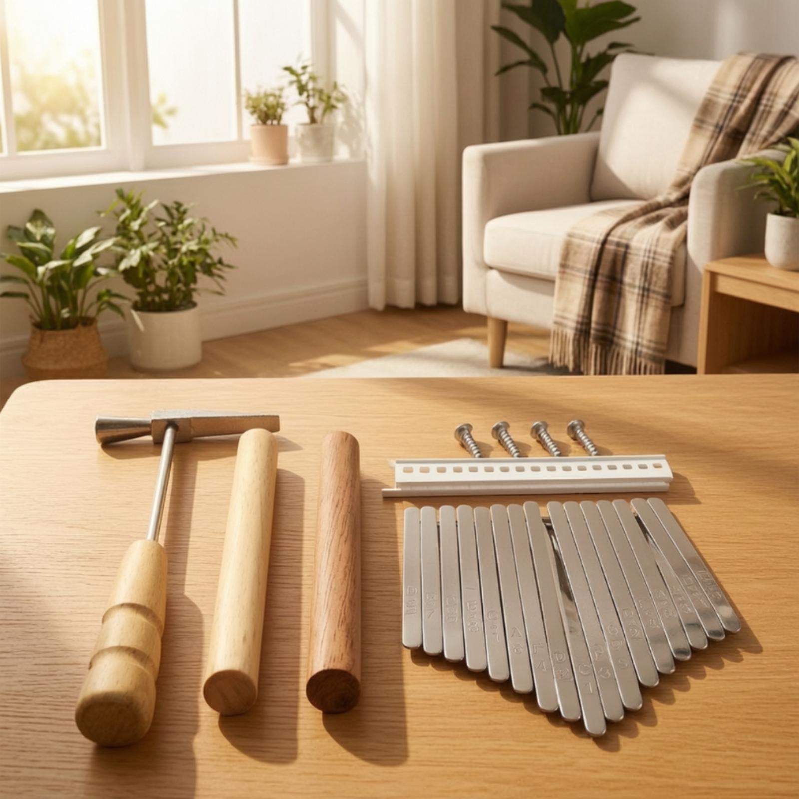 DIYカリンバ親指ピアノ 17キー シルバーメタル チューニ - Musical Instrument Diy のレビューと価格