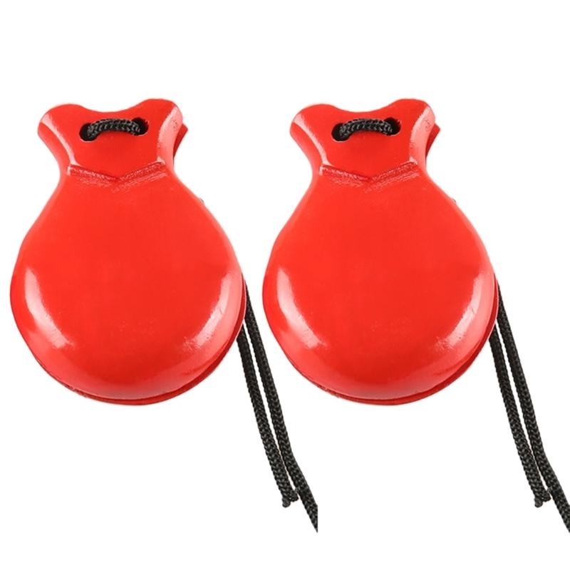 2 個の伝統的なカスタネット木製スペインカスタネットフラメン - Castanet Flamenco のレビューと価格