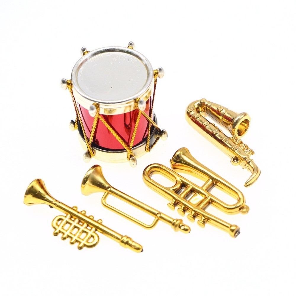 シーンデコレーション ドールハウス 楽器ミニチュアセット ク - Musical Instrument Horn のレビューと価格