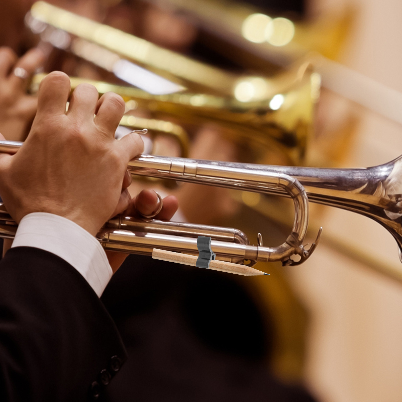3個入り譜面台ペンシルクリップ 金管楽器ホルダー ミュージカ - Musical Instrument Horn のレビューと価格